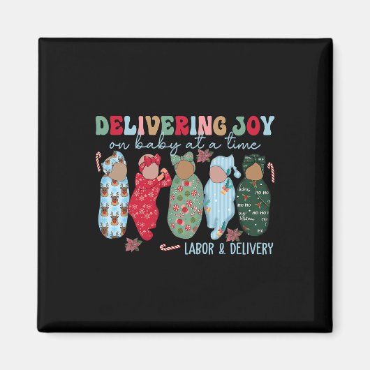 喜びを一度に1つのベビーで実現 マグネット (正面)