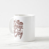 喜びを与える事をする コーヒーマグカップ (正面左)