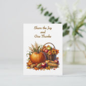 喜びを分かち合い 感謝を捧げる 休日 シーズンポストカード (スタンド正面)