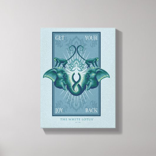 喜びを取り戻す – The White Lotus キャンバスプリント (正面)