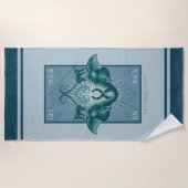 喜びを取り戻す – The White Lotus ビーチタオル (正面)