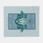 喜びを取り戻す – The White Lotus フリースブランケット (正面(横))