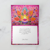 喜びを受け入れる:ディワリお祝い シーズンカード (内部)