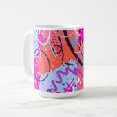 喜びを味わう コーヒーマグカップ (正面左)