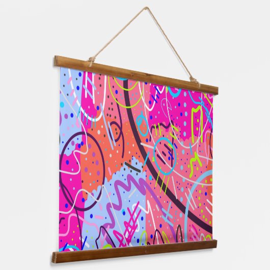 喜びを味わう 吊り下げ型タペストリー (傾斜あり)