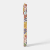 喜びを咲かせ - 編集可能なテキスト フローラル スマホケース iPhone 15ケース (左側面)