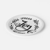 喜びを害なく広める ペーパープレート (アングル)