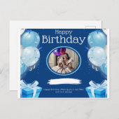 喜びを広げよう：あらゆる年齢の方に喜ばれる誕生日カード インビテーションポストカード (正面/裏面)