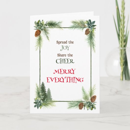 喜びを広げよう シーズンカード (正面)