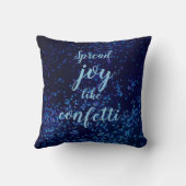 喜びを広げる紙吹雪 クッション (裏面)