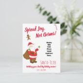 喜びを広げろ細菌じゃなく!ハンドサニタイザカード カード (スタンド正面)