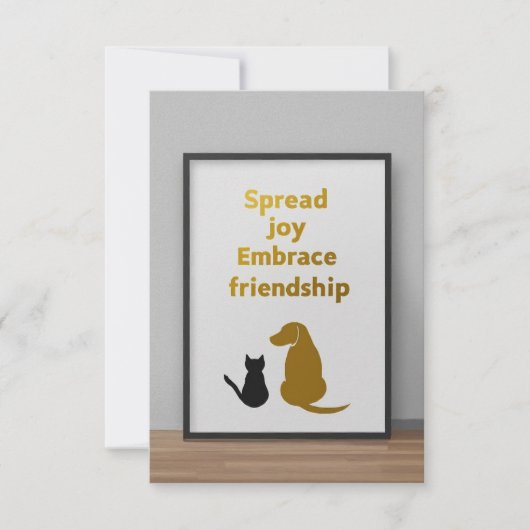 喜びを広げ、友情を受け入れる (正面)