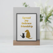 喜びを広げ、友情を受け入れる (スタンド正面)