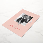 喜びを放つホリデーシーズンの写真 箔シーズンカード (回転した状態)