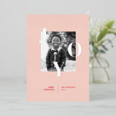 喜びを放つホリデーシーズンの写真 箔シーズンカード (立ち正面)