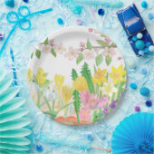 喜びを放つ春の花はこれらだ ペーパープレート (パーティー)