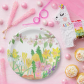 喜びを放つ春の花はこれらだ ペーパープレート (パーティー)