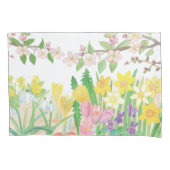 喜びを放つ春の花はこれらだ 枕カバー (正面)