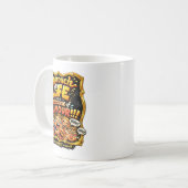 喜びを放射する コーヒーマグカップ (正面左)