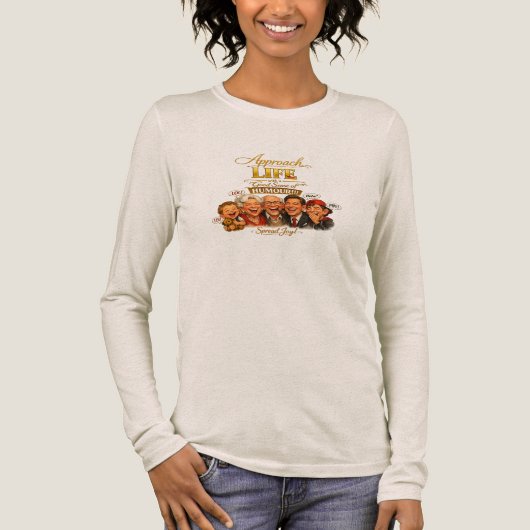 喜びを放射する トライブレンドTシャツ (正面)