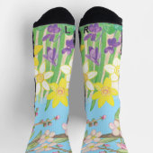 喜びを春の花する ソックス (上部)