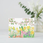 喜びを春の花する ポストカード (スタンド正面)