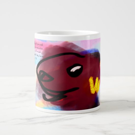 喜びを祈る ジャンボコーヒーマグカップ (正面)