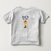 喜びを紙吹雪陽性鮮やかデザイン トドラーTシャツ (裏面)