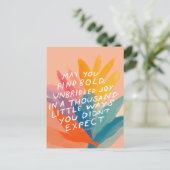 喜びを見つける – 励ましのポストカード ポストカード (スタンド正面)