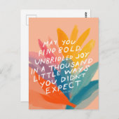 喜びを見つける – 励ましのポストカード ポストカード (正面/裏面)