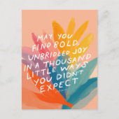 喜びを見つける – 励ましのポストカード ポストカード (正面)
