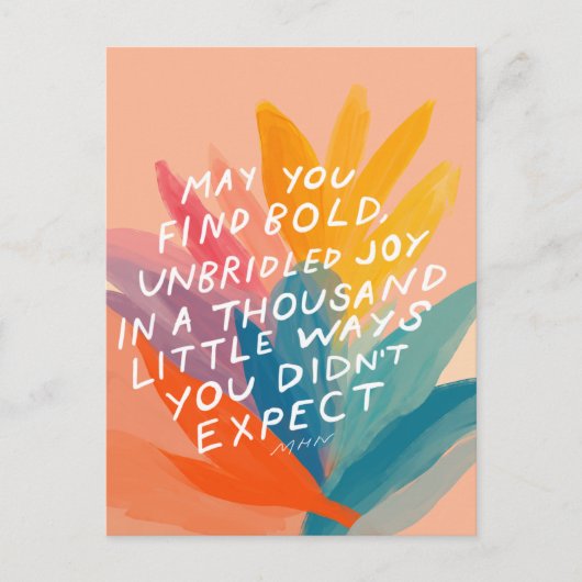 喜びを見つける – 励ましのポストカード ポストカード (正面)