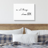 喜びを選びなさい。キャンバスウォールアート キャンバスプリント (インサイチュ (寝室))