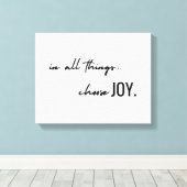 喜びを選びなさい。キャンバスウォールアート キャンバスプリント (インサイチュ (ウッドフロア))