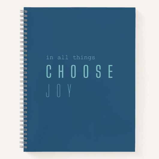 喜びを選びなさい。ノートブックとジャーナル ノートブック (正面)