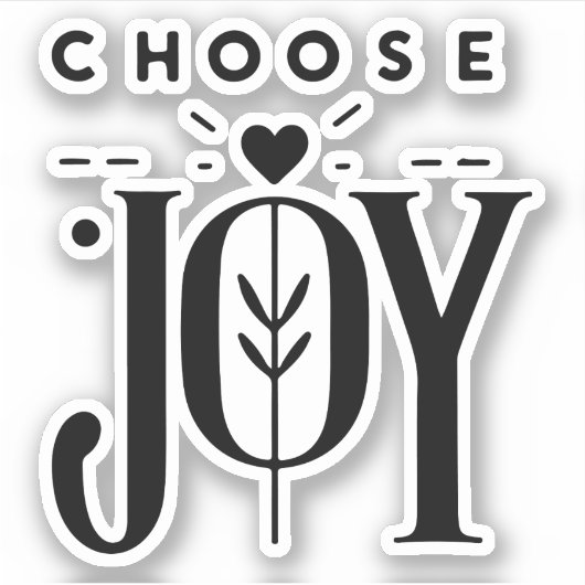 喜びを選ぶ シール (正面)