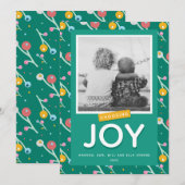 喜びを選ぶ ホリデー ベリー カスタム フォト カード (正面/裏面)