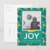 喜びを選ぶ ホリデー ベリー カスタム フォト ポストカード (正面/裏面)