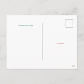 喜びを選ぶ ホリデー ベリー カスタム フォト ポストカード (裏面)