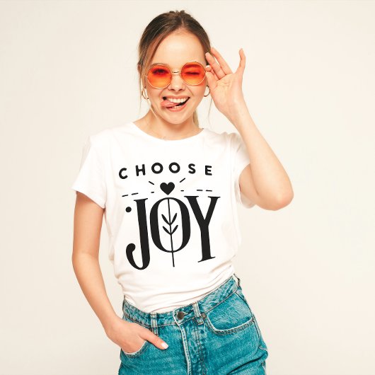 「喜びを選ぶ」前向き肯定 Tシャツ