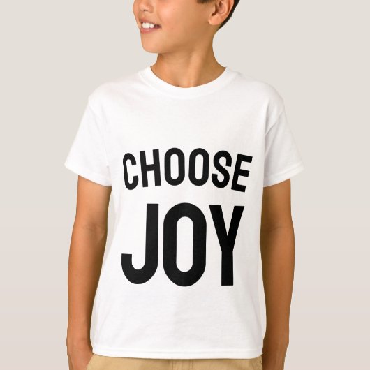 喜びを選ぼう - 前向きな気持ちのキッズTシャツ Tシャツ (正面)
