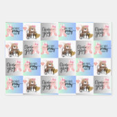 喜びを選択し、幸せを選択し、ラッピング祈の紙 ラッピングペーパーシート (正面)