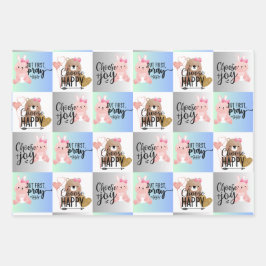 喜びを選択し、幸せを選択し、ラッピング祈の紙 ラッピングペーパーシート