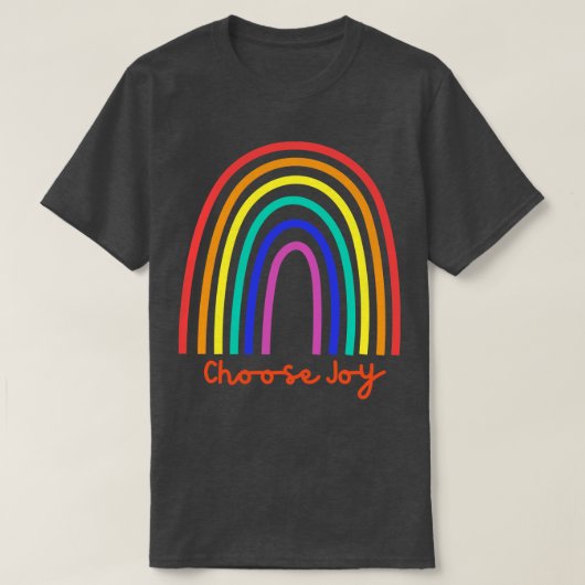 喜びを選択する愛を選択する幸せを選択するラを参照 Tシャツ (デザイン正面)