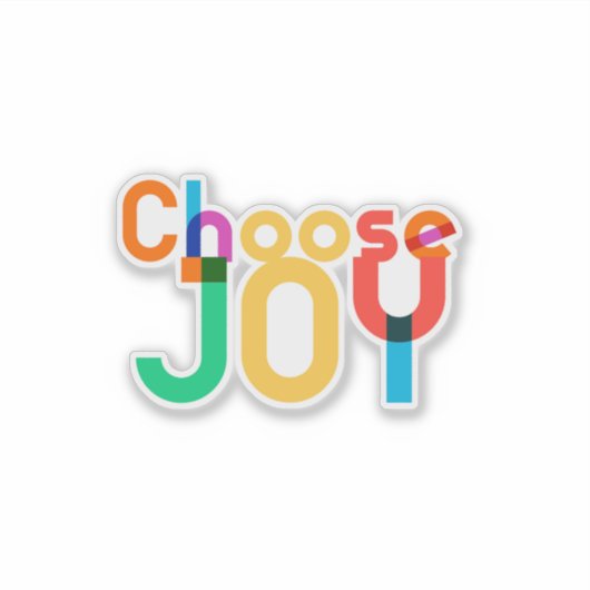 喜びを選択 シール (正面)