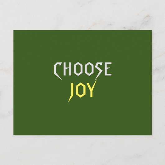 喜びを選択 ポストカード (正面)