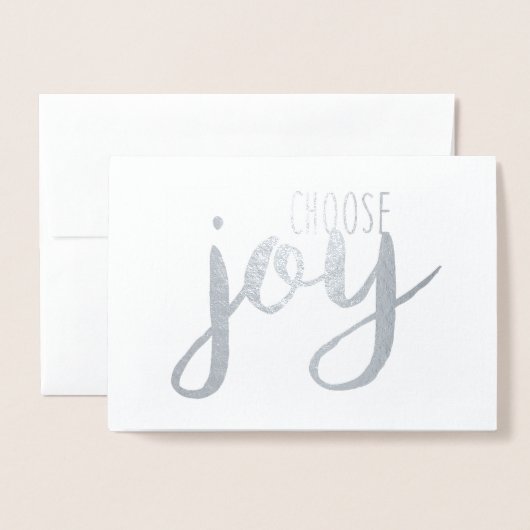 喜びを選択 箔カード (封筒付き正面)