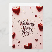 喜びを願っています 招待状 (正面/裏面)