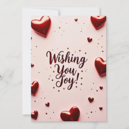 喜びを願っています 招待状