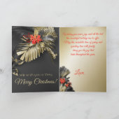 喜びエレガントと平和のトロピカルフォトフレーム カード (内部)